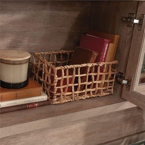 Pemberly Row Large Hutch in Brushed Oak Finish