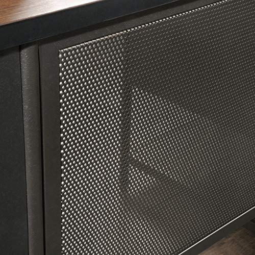Sauder 420701 Boulevard Cafe Executive Desk, Black & Vintage Oak Finish