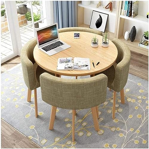 WEBERT Reception Room Club Table and Chair Set - Khaki