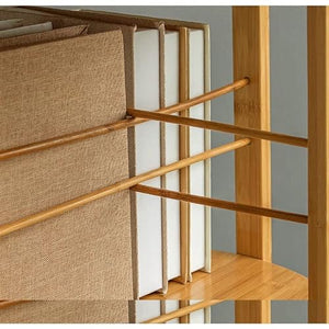 WASHLA Rotating Multi-Layer Bookshelf Storage Rack