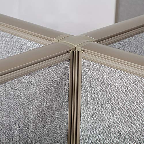 GOF Freestanding X-Shaped Office Partition, Large Fabric Room Divider Panel - 132"D x 216"W x 48"H