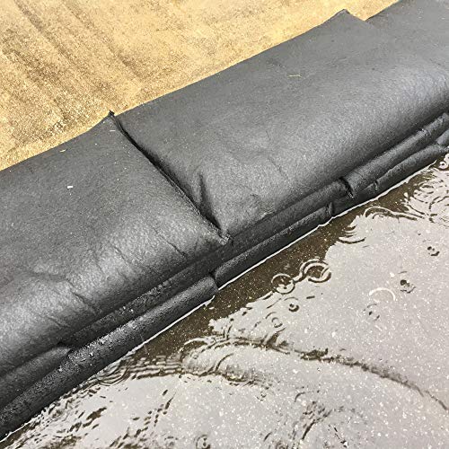 Quick Dam QD1224-120 Water-Activated Sandless Sandbags, 120/Pack, 12"x24", Black
