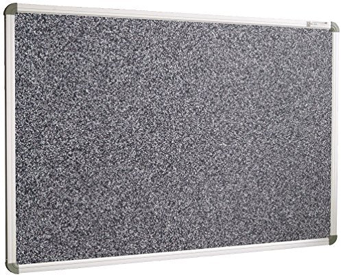 BES-Rite Rubber-Tak Tackboards, Euro Trim, 4 x 6 Feet, Black (321RG-96)