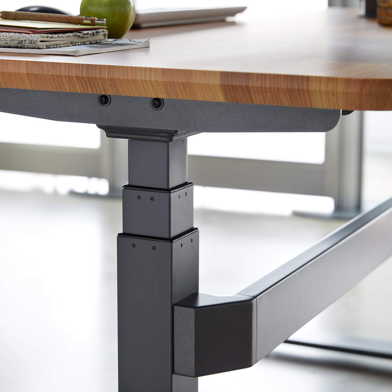 VARIDESK – Full Electric Desk – PRODESK 60 Electric Reclaimed Wood - 3-Button Memory Settings