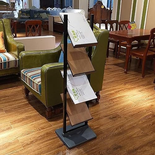 WEBERT Floor-Standing Magazine Rack 4 Layer Portable Publicity Storage Stand