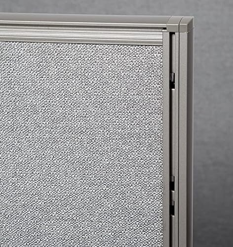 GOF Freestanding L Shaped Office Partition - Large Fabric Room Divider Panel