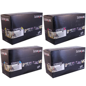 Lexmark C792X1CG, C792X1MG, C792X1YG, C792X1KG Extra High Yield Toner Cartridge Set - Lexmark C792e
