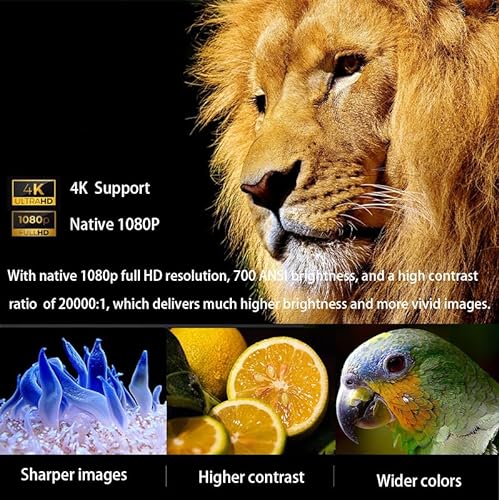 Tkisko Wifi Bluetooth Full HD 1080P Projector 4K Supported