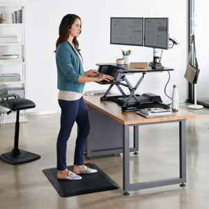 VARIDESK – Height Adjustable Standing Desk Converter - ProPlus 36 Electric & PowerHub – Stand Up Desk for Dual Monitors