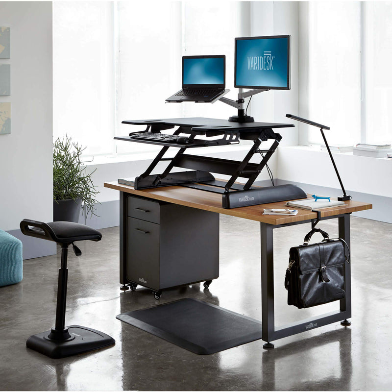VARIDESK – Taller Height Adjustable Standing Desk Converter– Exec 40 – Stand Up Desk for Dual Monitors